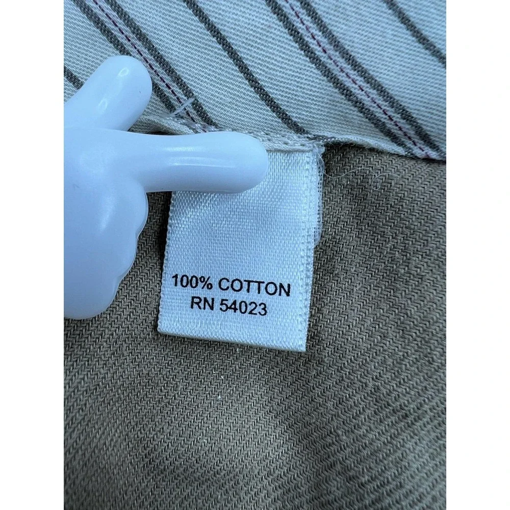 Banana Republic Mens 32x34 Brown Check Modern Fit Cotton Dress Pants 583000-00